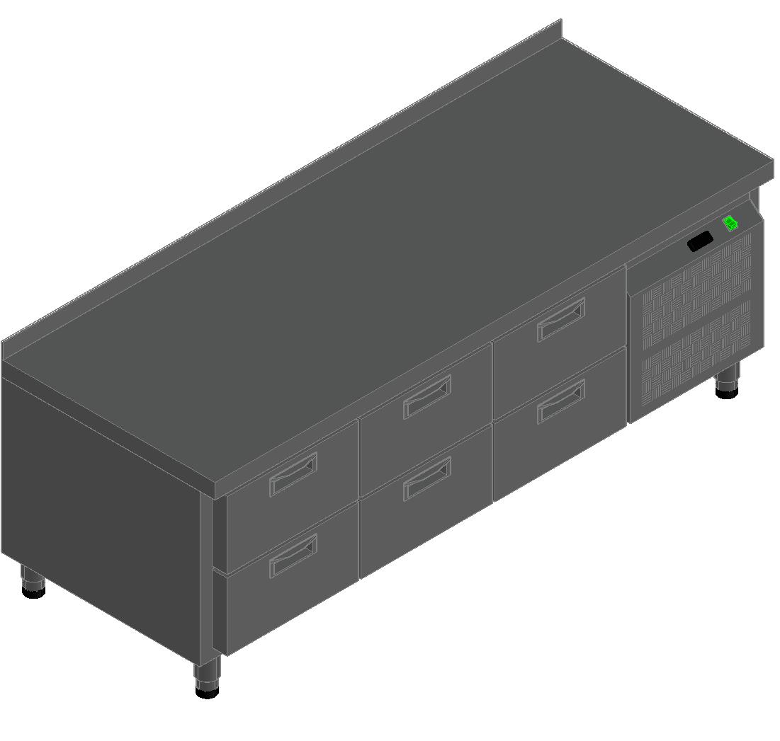 СТОЛ С ОХЛАЖД.ШКАФОМ HICOLD GN222/TN LT