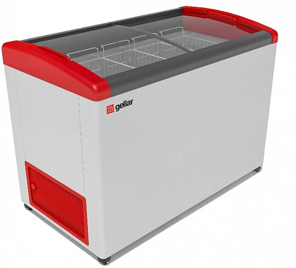 Морозильный ларь Gellar FG 400 E красный