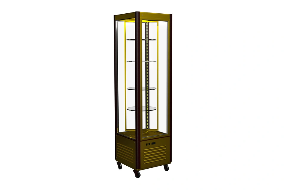 Шкаф холодильный серии D4 VM 400-2 (R400Cвр Люкс коричнево-золотой)