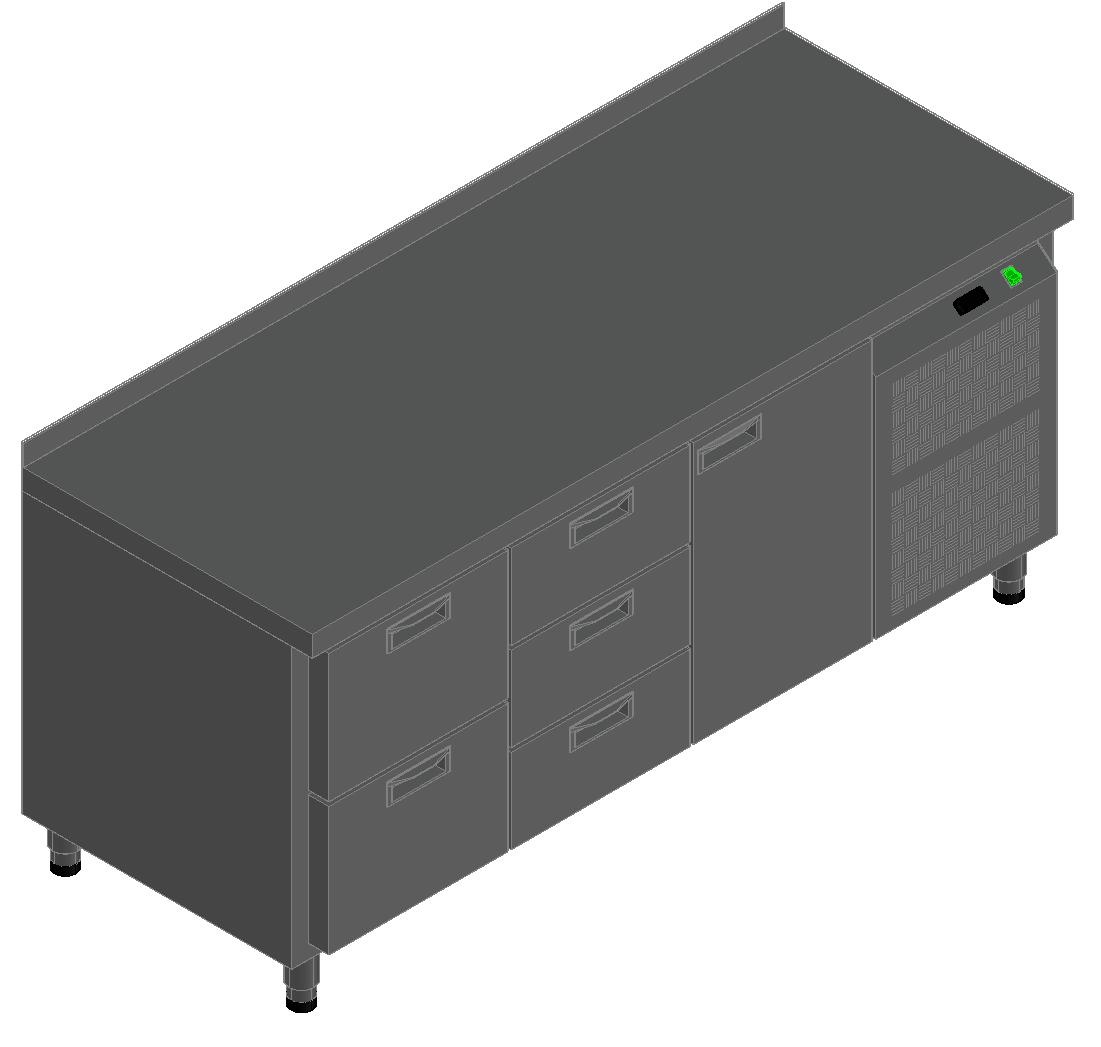 СТОЛ С ОХЛАЖД.ШКАФОМ HICOLD GN231/TN O