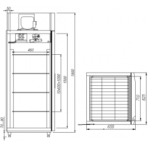 Шкаф холодильный ПОЛЮС R560 Carboma