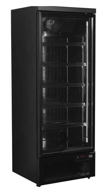 ШКАФ МОРОЗИЛЬНЫЙ СО СТЕКЛОМ TEFCOLD ATOM MAXI F1DBB ЧЕРНЫЙ
