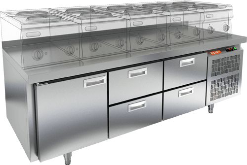 СТОЛ С МОРОЗ.ШКАФОМ HICOLD SN122/BT LT