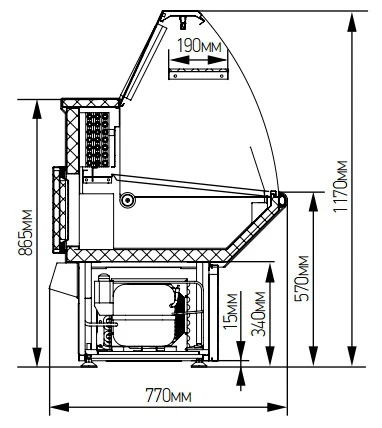 Холодильная витрина Марихолодмаш Нова ВХСн-1,8