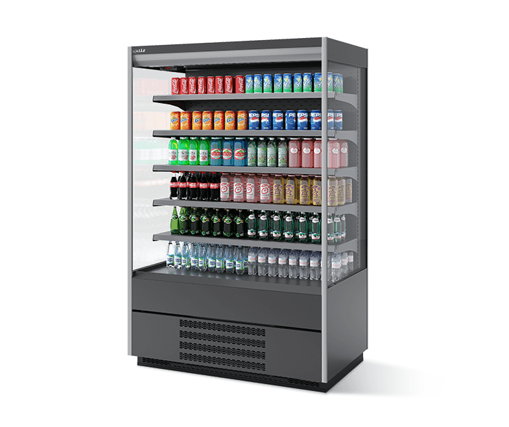 Витрина холодильная Berg 190, Серый RAL7016 T7016M.V7016M.B7016M