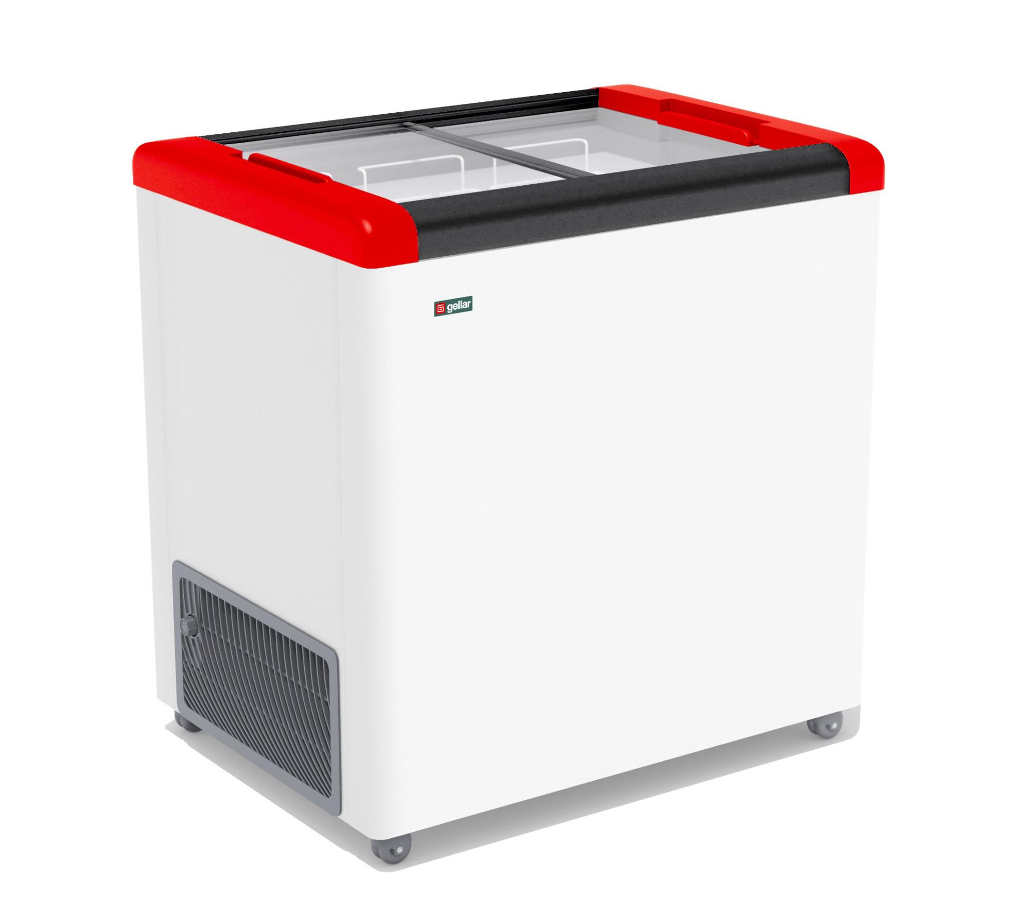 Морозильник горизонтальный т.м. GELLAR серия CLASSIC, модель FG 250 С (красный)