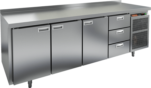 СТОЛ С МОРОЗИЛЬНЫМ ШКАФОМ HICOLD BN 1113/BT (R290)