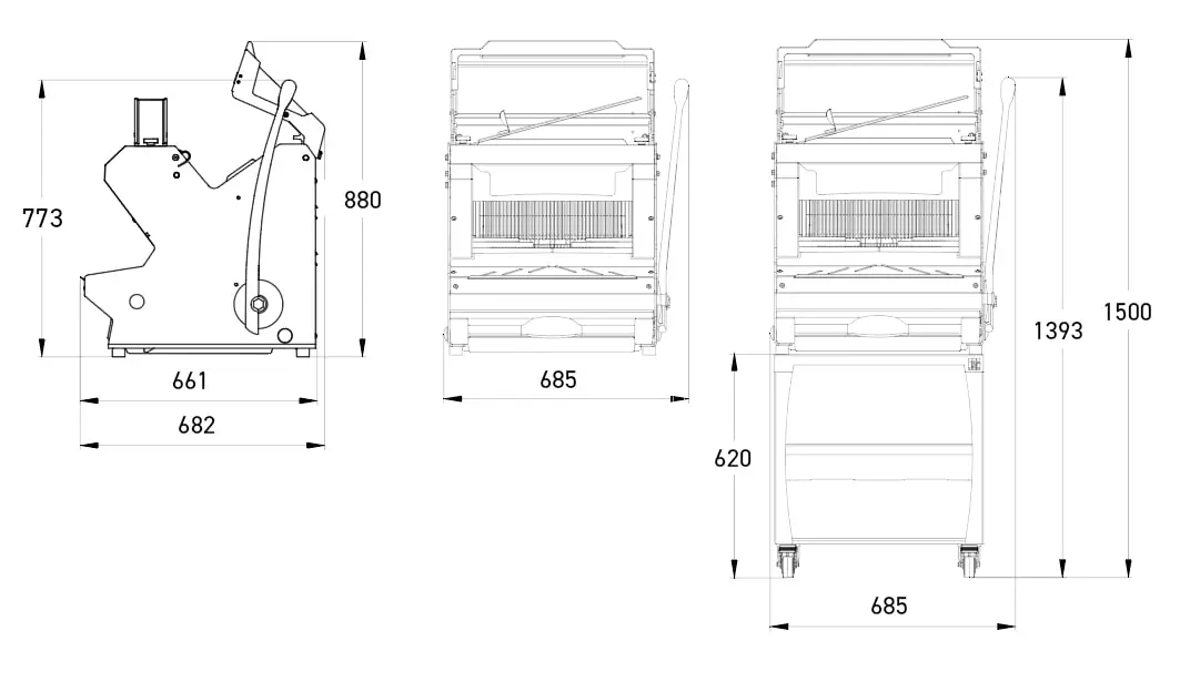 JAC S.A. Машина хлеборезательная серии PICO, мод.PICO 450 (11мм) 380В
