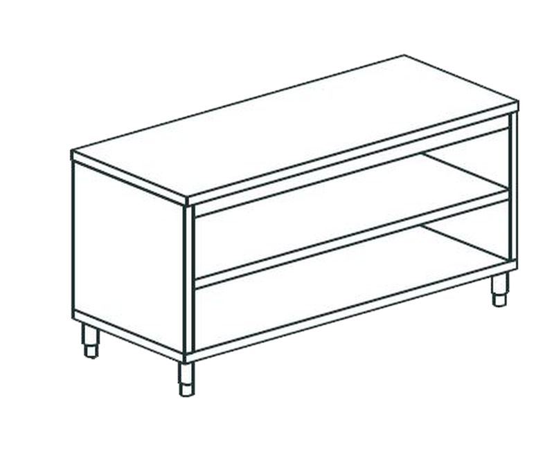 СТОЛ ПРОИЗВОДСТВЕННЫЙ ЗАКРЫТЫЙ С 3-Х СТОРОН APACH CHEF LINE LWC76SH2