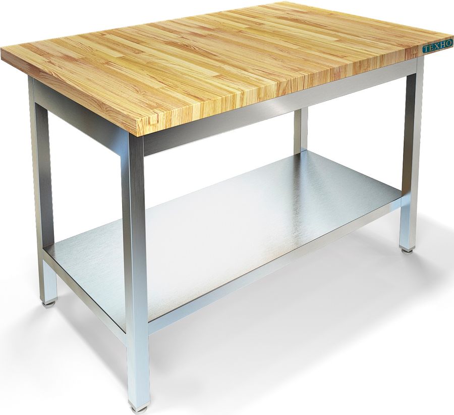 Стол кондитерский со столешницей бук толщиной 40мм,арт.СП-323/1508