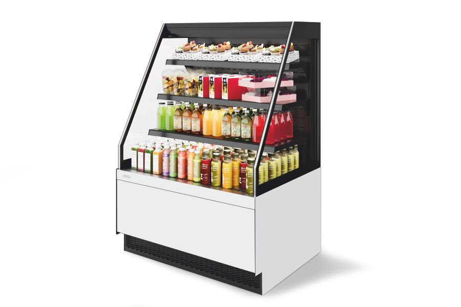 Витрина Кондитерская Vete II kub OF 130, Белый глянец  (T9016.VG033.B9016)