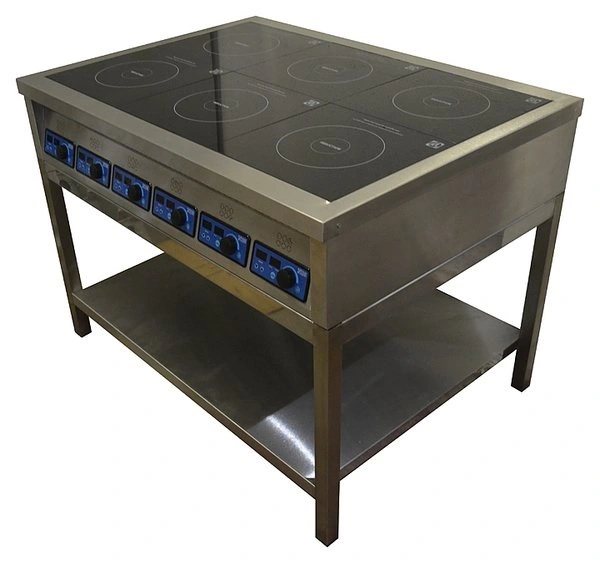 Плита индукционная ПИ-6 (на подставке, сплошная полка)