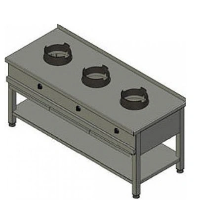 Вок-плита газовая Вулкан-Heidebrenner, мод. KSW 03 арт. 8787