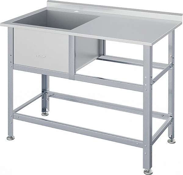 Ванна моечная Atesy ВСМС-Б-1Л.430-1010.580-1-02 (ВМС-1/430 с бортом)