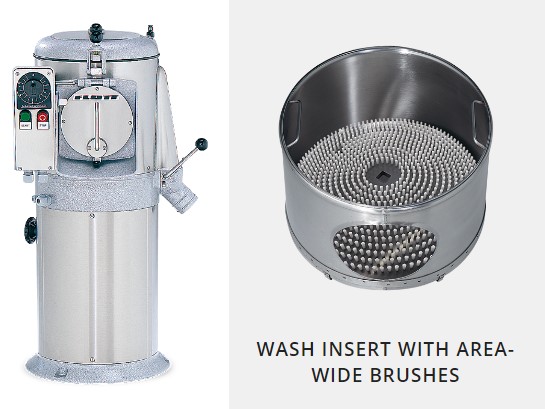 МАШИНА Д/МОЙКИ ОВОЩЕЙ FLOTT 16K БАРАБАН СО МНОЖ. ЩЕТКАМИ