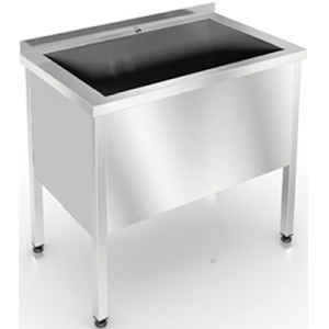 Ванна котломоечная Assum ВКСБ-П2-1/520/880 (1000х700х850) (глуб.400, фартук 3 стор)