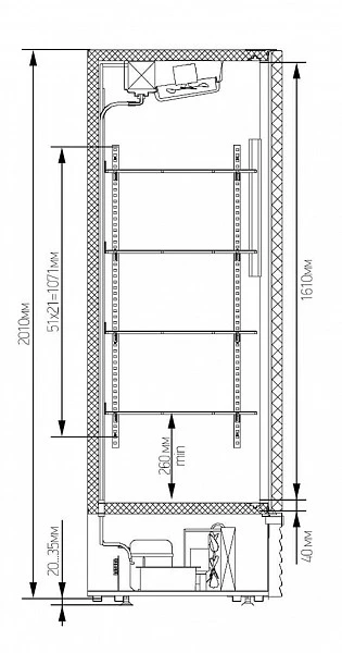 Холодильный шкаф Марихолодмаш Капри 1,5УСК купе