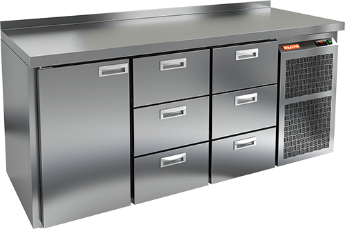 СТОЛ С МОРОЗИЛЬНЫМ ШКАФОМ HICOLD BN 133 BR2 BT (R290)