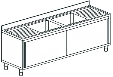 Ванна моечная Apach Chef Line L2S217-652WSD