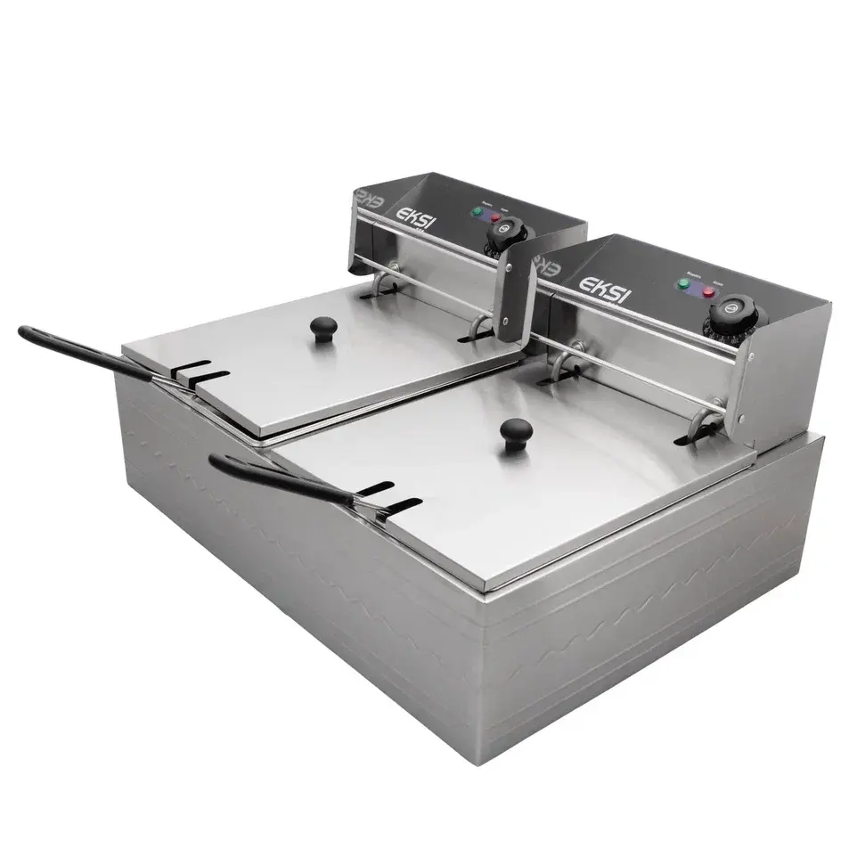 Фритюрница электр. т.м.EKSI, модель 6+6L Electric Fryer