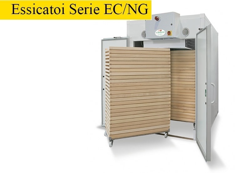 ШКАФ СУШИЛЬНЫЙ LA MONFERRINA EC200/NG С ВОСЬМЬЮ ТЕЛЕЖКАМИ И 200 ПОДДОНАМИ