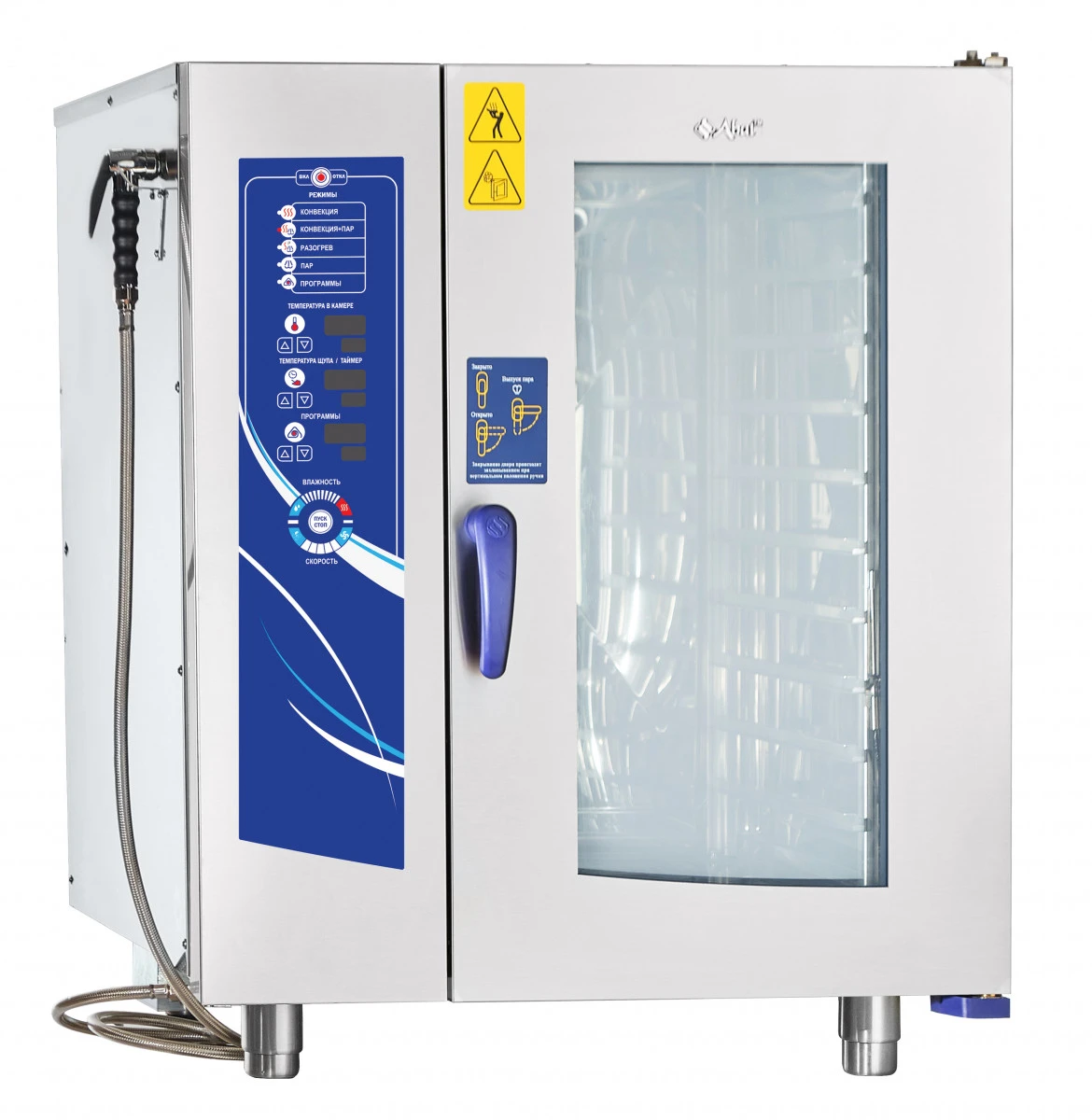 Пароконвектомат Abat ПКА 10-1/1ПМ2 (лицо нерж)