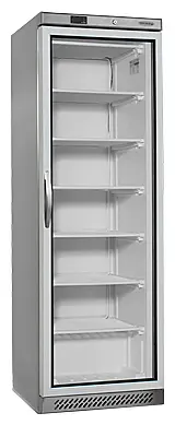 Шкаф морозильный со стеклом TEFCOLD UF400SG нержавеющий