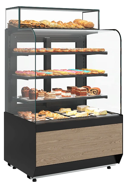 Витрина кондитерская Полюс KR70 VM 0,6-2 STANDARD открытая, горка (9005-0109)