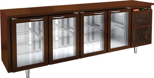 СТОЛ C ОХЛ.ШКАФОМ СО СТЕКЛ.ДВЕР.HICOLD BNG 1111 HT BAR
