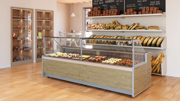 Холодильная витрина Полюс GC111 VV 2,0-1 динамика (газлифт, без боковин) 1010