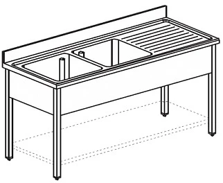 Ванна моечная Apach Chef Line L2S197-65RW