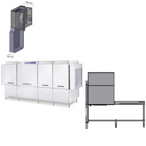 Машина посудомоечная туннельная Elframo ЕТR 326 M SX IA85 R CACV+DAB 393+DAB 395+3 pieces