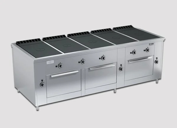 Плита газовая Вулкан-Heidebrenner серии ПРГ, модель ПРГ-IIA-5C 3ДШ «Maxi» арт. 82533