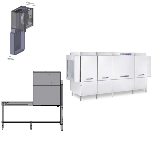 Машина посудомоечная туннельная Elframo ЕТR 326 M DX IA85 R CACV+DAB 393+DAB 395+3 pieces