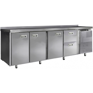 Стол барный морозильный Финист НХС-700-3/2 (2300х700х850) борт 45мм, мойка над агрегатом