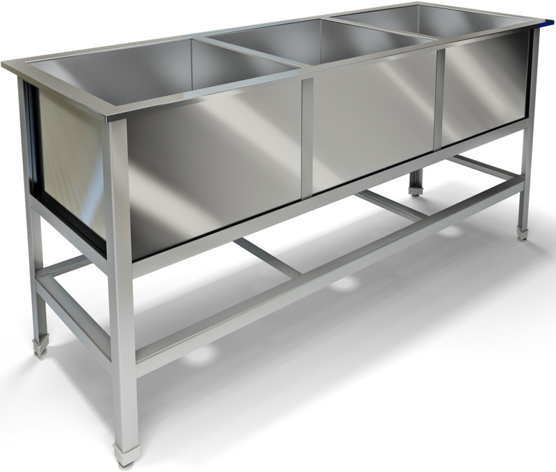 ВАННА МОЕЧНАЯ ТРОЙНАЯ ВМ-42/530