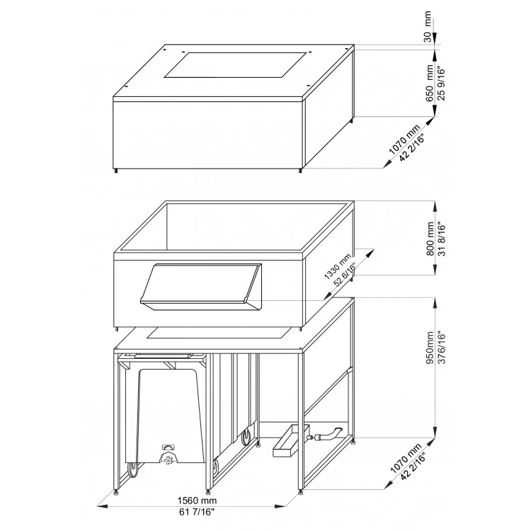 Brema I.M. S.p.a. Бункер DoubleRollerBin 1200 д/льдогенераторов серии Мuster 800-1500,Split 800-1500