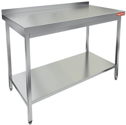 НСО-13/7БП стол произ. с полкой,  пристенн., HICOLD RUS