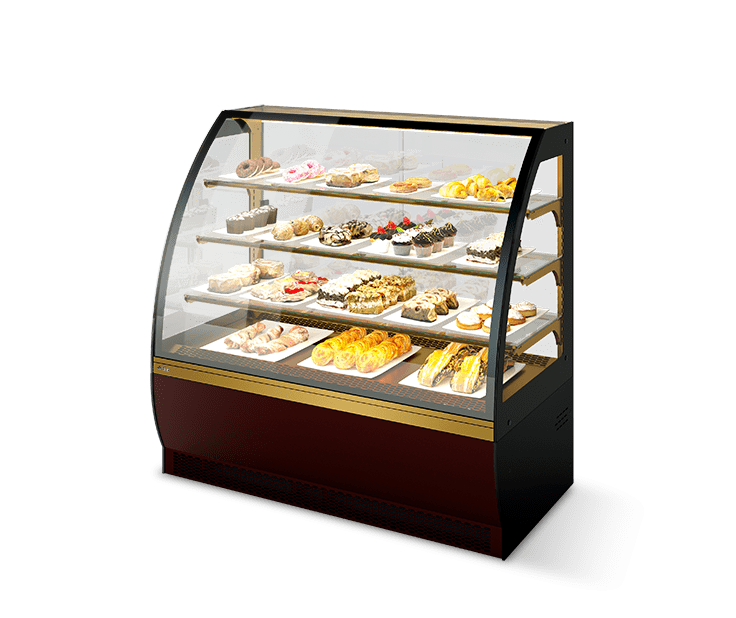 Витрина Кондитерская Vete lux 90, Шоколад/Золотой глянец 233-445