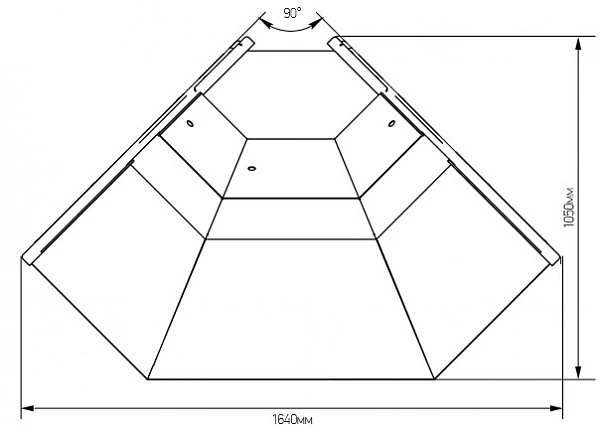 Холодильная витрина Марихолодмаш Таир ВХС-УН (угол наружный)