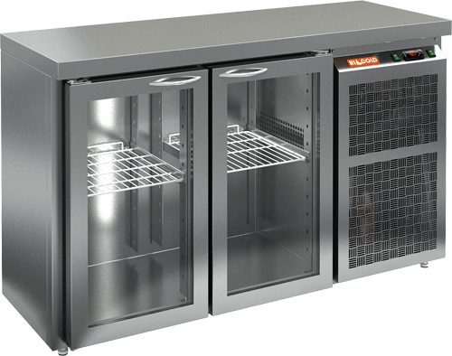 СТОЛ C ОХЛ.ШКАФОМ СО СТЕКЛ.ДВЕР.HICOLD BNG 11 BR2 HT О