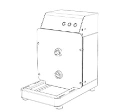 КОРПУС АППАРАТА-ЭКСТРУДЕРА GUSTOTEK GT С МОТОРНЫМ БЛОКОМ 1Ф