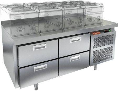 СТОЛ С МОРОЗ.ШКАФОМ HICOLD SN 22/BT LT О