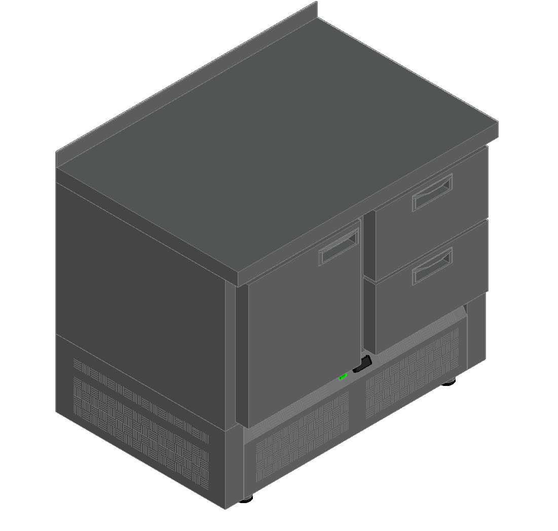 СТОЛ С ОХЛАЖД.ШКАФОМ HICOLD GNE21/TN