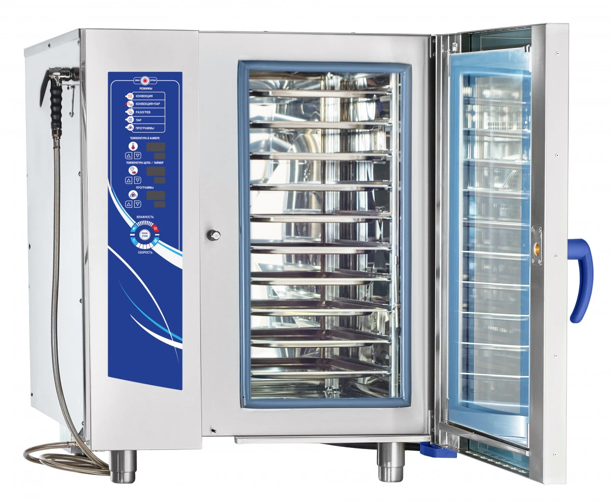 Пароконвектомат Abat ПКА 10-1/1ПМ2 (лицо нерж)