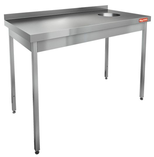 НДСО-11/6БП стол с отв.для сбора отходов. (отв. справа), HICOLD RUS