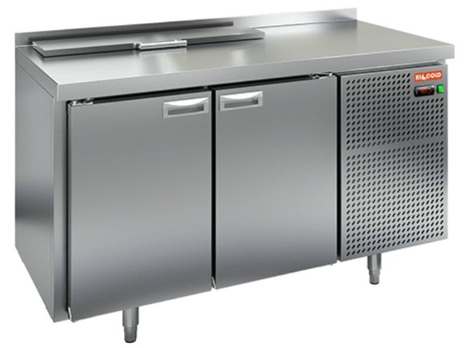 SL1-11GN (1/3) стол для салатов охл.(+2+10), 2 двери, 1390х700х850мм, HICOLD RUS