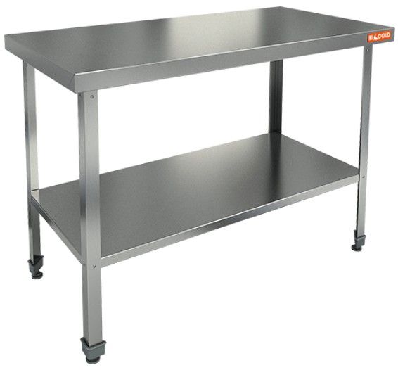 НСО-10/6П ЭЦ стол произ. с полкой (оцин.угол.), HICOLD RUS