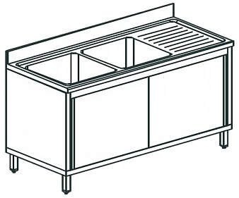 Ванна моечная Apach Chef Line L2S146-44RWSD