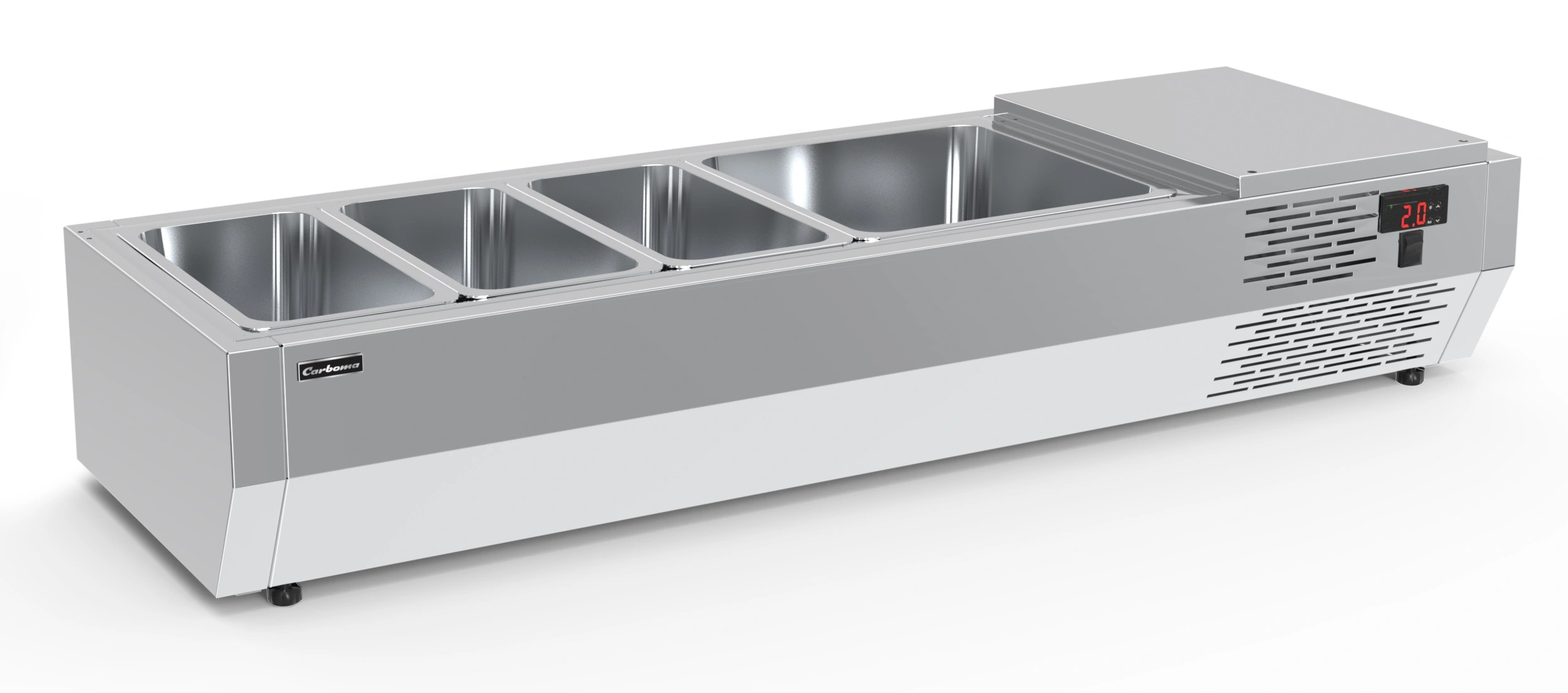 Холодильная витрина для ингредиентов Полюс A40 SM 1,2 (VT2-G (GN1/3))